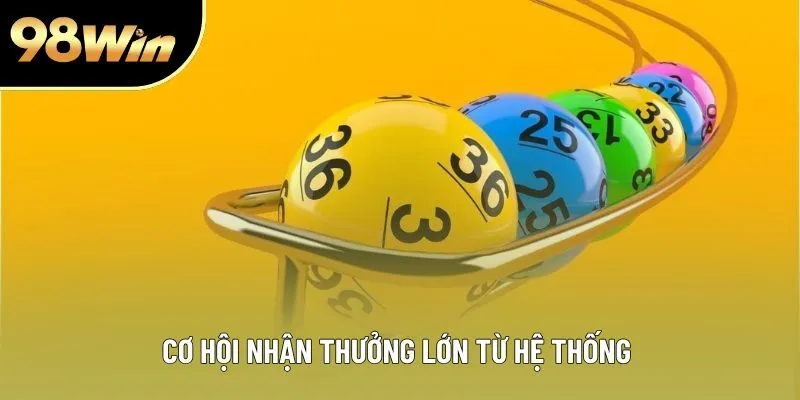 Cơ hội nhận thưởng lớn từ hệ thống 